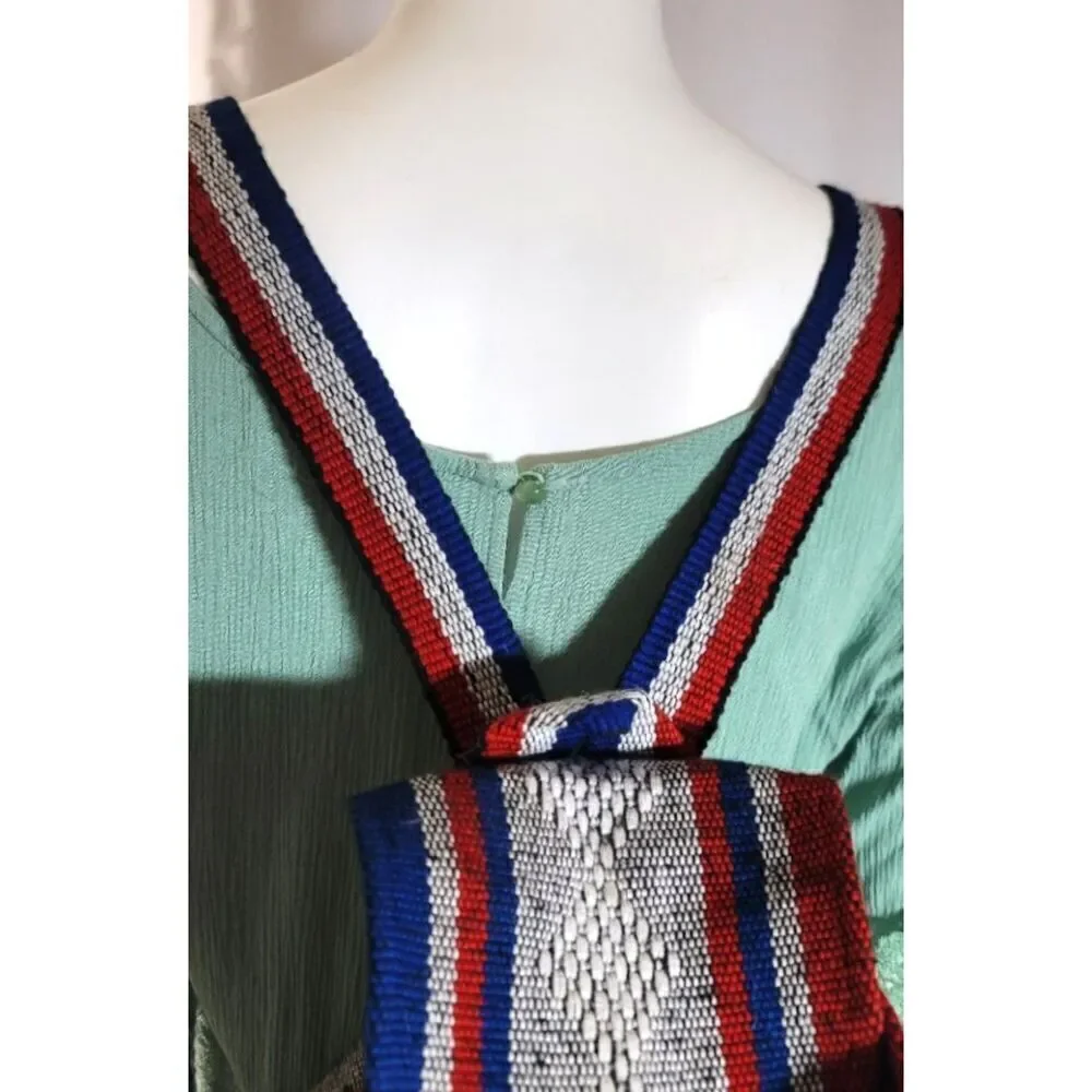 Embroidered & Woven NY Giants Backpack Bag w/ Drawstring